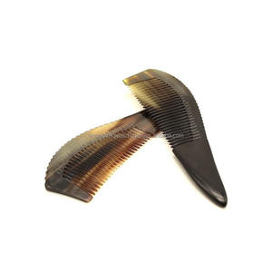 เครื่องมือดูแลเส้นผมกันไฟฟ้าสถิตทำมือหวีเขาควายธรรมชาติ - Product Image 3