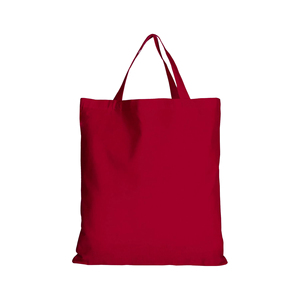 Short Handle Canvas Tote <b>Bag</b> With Hand Carry Custom Logo Printed And Closures Reusable Heavy Duty 100% Cotton Fabric - Product Image 1