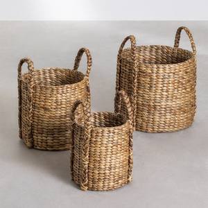 Panier de rangement multifonctionnel en jacinthe d'eau pour l'organisation de la maison, paniers à articles à bas prix - Product Image 2