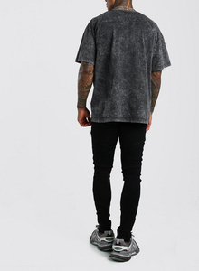 NUEVA Camiseta Personalizada con Estampado en el Hombro 2026, 100% Algodón, Lavado Ácido, Corte Holgado, Transpirable, Precio Económico, Personalizable - Product Image 3