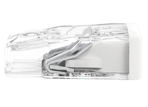 Fil de poussée ®   Connecteur de raccordement pour conducteurs solides ; max. 2,5 mm² 2 conducteurs ; boîtier transparent ; gaine blanche; - Product Image 3