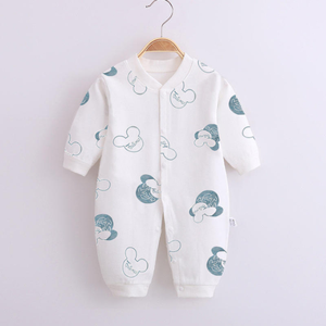 Camisetas de bebé unisex al por mayor con cuello tipo sobre, manga corta, 100% algodón orgánico, body para bebé, pelele para bebé, OEM - Product Image 2