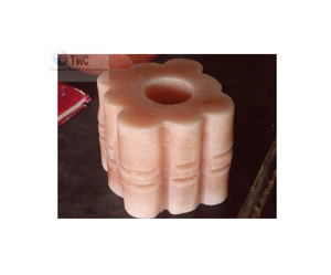 Venta al por mayor de portavelas de sal del Himalaya en forma de bambú de la mejor calidad Feng Shui temática decoración del hogar tallado estilo amor artesanías naturales - Product Image 6