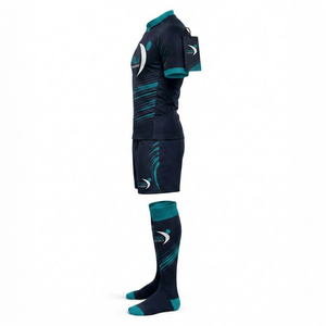 Tenue de rugby unisexe personnalisée de qualité supérieure, style professionnel, vêtements de sport 2026, polyester respirant, couleurs et logo personnalisables - Product Image 2