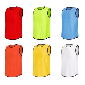 Sports Vest Wholesale Soccer & Football <b>Training</b> Wholesale Summer Mesh <b>Training</b> <b>Bibs</b> Breathable Lightweight Automated Cutting - Product Image 1