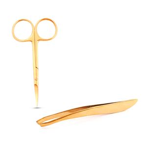 Tijeras para cejas de acero inoxidable, ideales para dar forma a los detalles, tijeras de recorte utilizadas para obtener resultados de precisión y calidad profesional - Product Image 5