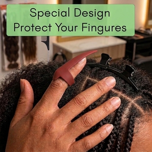 Outil de séparation des mèches pour extensions capillaires, aiguilles à crochet en acier inoxydable pour coiffeurs en salon, kit de sectionnement facile des cheveux - Product Image 6