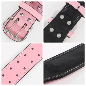 Ceinture de soutien dorsal personnalisée unisexe en cuir de vachette, réglable, antidérapante, respirante, pour la musculation, la gym et la protection sportive - Product Image 3