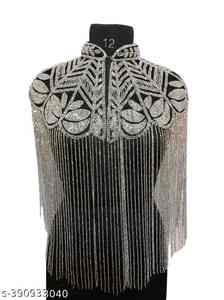 Chal de Hombro con Borlas Doradas de Alta Calidad, Ropa Formal para Mujer, Moda de Alta Gama, Proveedor Mayorista - Product Image 2