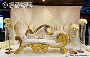 <b>Arabic</b> Mehndi Night Stage <b>Sofa</b> Set Beautiful Sangeet Night Decor with <b>Sofa</b> Chair Set Fully Hand Carved Wooden <b>Sofa</b> Set Australia - Product Image 5