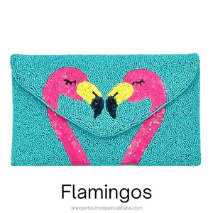 Bolso de Mano con Cuentas y Diseño de Rayas, Bolso Bordado Multicolor Hecho a Mano, Bolso de Lujo Personalizado para Fiesta de Noche, Boda, Novia - Product Image 2