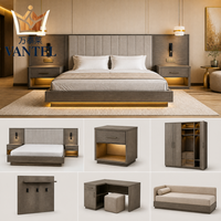 Muebles para Habitaciones de Hotel Vantel FF&E, Juego de Dormitorio de Lujo Personalizado para Proyectos de Resorts y Hostelería