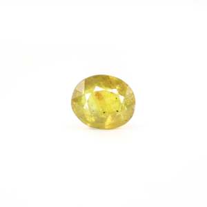 Alexandrite ovale facettée, pierre précieuse non montée, 4,85 carats, saphir jaune pour bijoux fins - Product Image 1