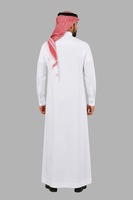 Haya Custom Islamic Casual Thobe OEM Manufacturer High Quality Polyester Fabric Spring Anti-Shrink Anti-Static Stand Collar