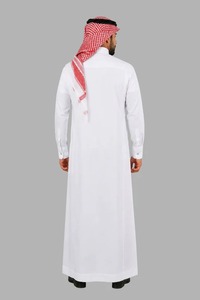 Haya Custom Islamic <b>Thobe</b>-OEM Manufacturer High Quality Polyester Fabric Spring Anti-Shrink Anti-Static Stand Collar Long - Product Image 2