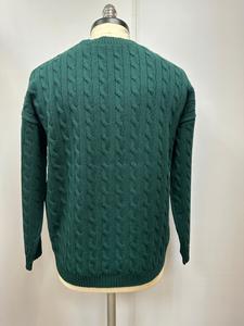 Suéter de Punto Casual de Manga Larga para Hombre OEM, Jersey de Lana, Cuello Redondo, Tejido de Canalé, Transpirable, Antiencogimiento, Secado Rápido, Antibolitas - Product Image 4