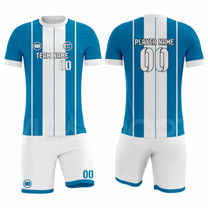 Fabricante de Uniformes de Fútbol Preferidos por los Clientes, Conjunto de Camiseta y Pantalones Cortos de Fútbol Personalizados, Proveedor OEM al por Mayor - Product Image 1