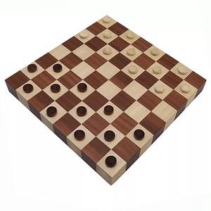 Jeu d'échecs artisanal en bois massif poli, écologique, avec plateau durable et design artistique antique - Prix - Product Image 4