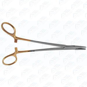 Portaagujas Quirúrgico Dentado Tc, Acabado Pulido Mate, 7 Pulgadas, Portaagujas Mayo Hegar Neivert con Anillos Desplazados - Product Image 2