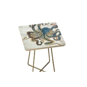 New Arrival Top Quality Metal Made High Grade Enamel Top Coffee <b>Table</b> Home Hotel Luxury Customized Size Shape Color - Product Image 6