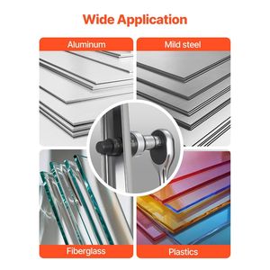 Kit de poinçonnage à cliquet SLUG-Buster 1/2 et 2 pouces en aluminium et acier doux, comprenant des ciseaux de poinçonnage et des poinçons - Product Image 6