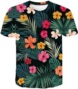 T-shirts imprimés pour hommes en tissu premium à motifs floraux, vente en gros, personnalisables OEM & ODM, t-shirts de performance - Product Image 1