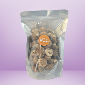 Tranches entières de champignons shiitake cultivés et lyophilisés |   Snack végétalien sain à saveur umami naturelle, prêt à consommer, en vrac, OEM, marque privée - Product Image 1