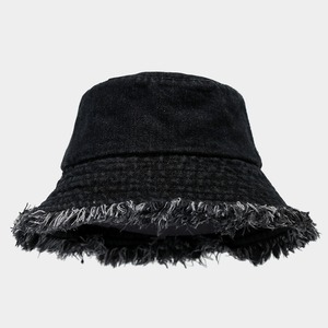 Vintage Scrub Washed Denim Fisherman <b>Bucket</b> <b>Hats</b> Pigment Dyed Washed Cotton Fisherman <b>Hat</b> Solid Color Wholesale Prices - Product Image 3