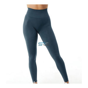 Leggings de yoga pour femmes, taille haute, tricotés, respirants, extensibles dans quatre directions, anti-humidité, écologiques, avec logo personnalisé - Product Image 6