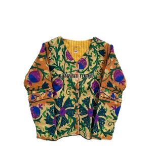 La mejor calidad 100% Kantha Suzani bordado a mano chaquetas de mujer estilo bohemio clásico elegante XL borde crudo algodón Kimono bata larga - Product Image 1