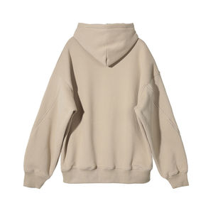 Hoodie personnalisé pour femme 100% coton tricoté, à épaules tombantes, pull unisexe, coupe oversize épaisse et personnalisable - Product Image 3
