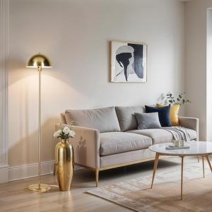 Lámpara de Pie Decorativa de Cristal con Acabado Cromado para Salas de Estar de Lujo y Proyectos Hoteleros - Product Image 1