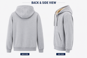 Customized <b>Men's</b> Winter Loose Fleece-Lined Thickened Hooded Pullover <b>Sweatshirt</b> with Digital Printing 100% Cotton Anti-Pilling - Product Image 2