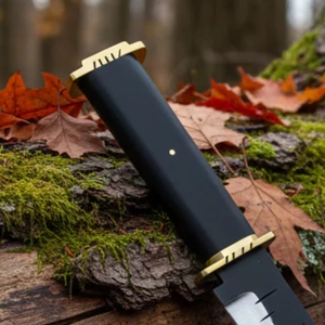 Cuchillo Vikingo Artesanal Premium de Acero al Carbono – Hoja de Espiga Completa para Caza y Supervivencia |   Funda de Cuero Premium para Camping, Regalo Ideal - Product Image 4
