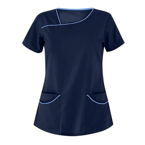 Wholesale Women's Nursing <b>Scrub</b> Uniforms Printed <b>Scrubs</b> Set Stretch <b>Scrub</b> <b>Top</b> Jogger Pants Hospital Work - Product Image 6