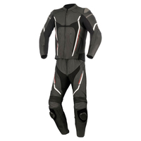 Traje de Motociclismo de Manga Larga para Hombre, Color Negro y Gris, Resistente al Viento, para Todas las Estaciones, Kit para Adultos