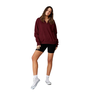Custom Streetwear Color Block Sweatshirt Women <b>Jumper</b> High Quality Fleece Cotton <b>Pullover</b> Crewneck Sweatshirts Streetwear - Product Image 6