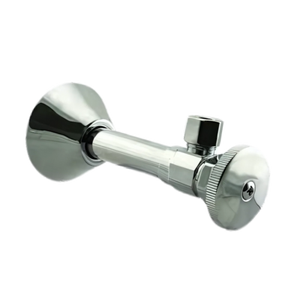 VAB0031 Robinet d'arrêt d'angle moderne en laiton chromé avec poignée ronde pour salle de bain et cuisine - Product Image 3