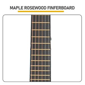 Chitarra Acustica Blu Cielo da 38 Pollici con Corde in Nylon, Corpo in ABS, Include Plettri, Capotasto, Custodia, Accordatore e Tracolla - Product Image 6