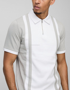 Camisa de Algodón Azul para Hombre, con Logotipo Frontal, Cuello Camisero, Estampado Personalizado, Manga Corta, Corte Regular, Transpirable, Ecológica, de Secado Rápido - Product Image 3