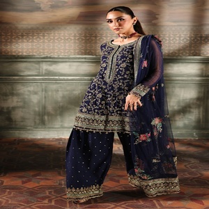 Ropa para damas _ Traje pakistaní para fiestas, tendencias en ropa elegante para fiestas, vestido elegante para mujer, elegancia bordada, vestidos para fiestas - Product Image 2
