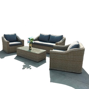 Mayorista al aire libre Poly Rattan mimbre jardín sofá conjunto para sala de estar hoteles y villas - Product Image 1