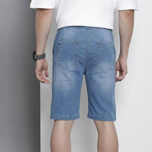 กางเกงยีนส์ขาสั้นผู้ชายสไตล์วัยรุ่นสุดเทรนด์ ดีไซน์ดิสเทรส ผ้าฝ้ายผสมระบายอากาศได้ดี เหมาะสำหรับฤดูหนาว - Product Image 3