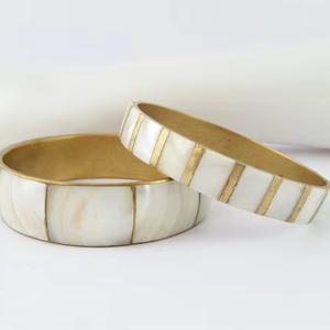 Premium Design Brass <b>MOP</b> Napkin Ring Metal Napkin Ring With <b>MOP</b> Inlay Stainless steel Napkin Ring At Factory Wholesale Price - Product Image 1