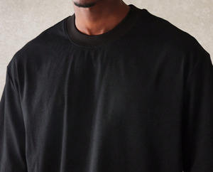 Camisetas cómodas de corte holgado para hombre, diseño de color sólido, logotipo personalizado, camiseta estampada de corte holgado para hombre, OEM, marca privada - Product Image 5