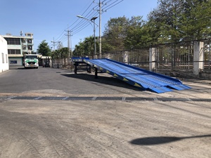 Capacité 10 tonnes rampe de chariot élévateur Vramp-10T-S rampe de chargement mobile pratique combiné avec le plancher du conteneur Vietnam Garantie 1 an - Product Image 5