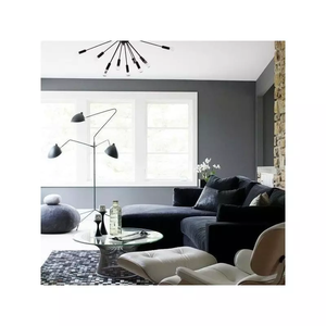 Lampe sur pied LED simple et créative, en fer forgé noir, style industriel, pour salon, chambre à coucher, hôtel - Product Image 4