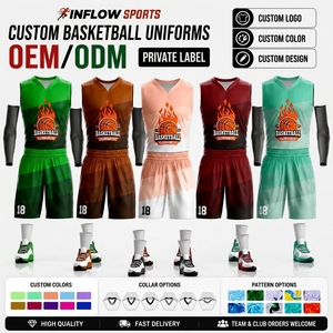 Maillot de basket-ball personnalisé en mesh sans manches, respirant, unisexe, uniforme d'équipe, uniformes de basket-ball USA - Product Image 6