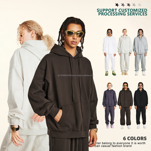 Sudadera con Capucha Personalizada para Hombre, Diseño Vintage Desteñido, Tejido de Punto, Estilo Casual Holgado para Invierno, Precios al por Mayor, Servicio OEM - Product Image 4