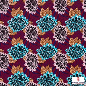 Wholesale Luxury African Ankara Wax Print Cotton Fabric Custom Textile OEM ODM Manufacturing Factory Export Supplier - Product Image 2